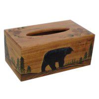 Black Bear Tissue Box Cover