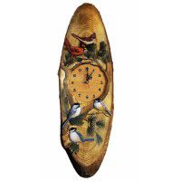 Song Bird Wood Wall Clock