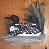 Loon Family Wood Wall Art