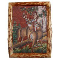 Deer Couple Wood Wall Art