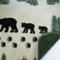 Denali Pearl Bear Fleece Throw