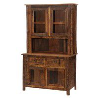 Barnwood Hutch with Hickory Legs