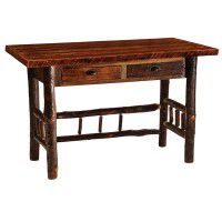 Barnwood Writing Desk with Hickory Legs