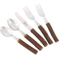 Hickory Flatware with Polished Ends