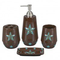 Turquoise Western Start Bathroom Set -DISCONTINUED