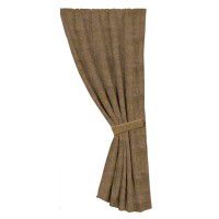 Faux Suede Drapery Panel - Tobacco