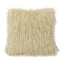 Mongolian Cream Faux Fur Pillow