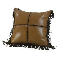 Four Patch Fringed Pillow