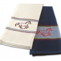 Horse Waffle Kitchen Towel