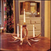 4 Candle Whitetail Candelabra