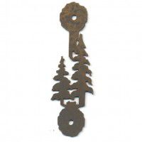 Set of 6 Pine Tree Vertical Handle-Rust - CLEARANCE