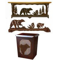 Bear Towel Bars and Bath Accessories