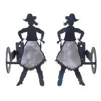 Cowgirl Curtain Rod Brackets & Tie Backs