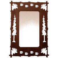 Wildlife Moose and Tracks Mirror