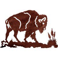 Prairie King Buffalo Metal Wall Art