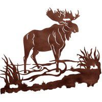Wading Moose Wall Art