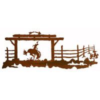 Bucking Bronc Ranch Metal Wall Art