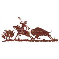 Buffalo Hunter Metal Wall Art