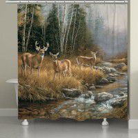 Wild Whitetail Deer Shower Curtain