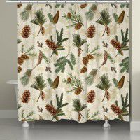 Pine Cone Shower Curtain