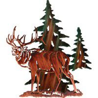 3D Elk Metal Wall Art -DISCONTINUED