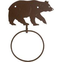 Black Bear Towel Ring-DISCONTINUED