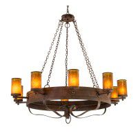 Parnella 10 Light Chandelier - Lights On