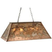 Mountain Cowboy Oblong Pendant Light