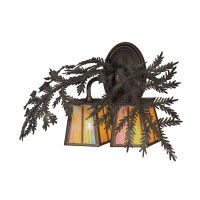 Pine Branch 2 Lt Wall Sconce