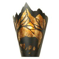 Bear At Dawn Wall Sconce  