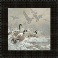 Winter Retreat Goose Framed Print