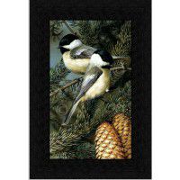 Chickadees Framed Print