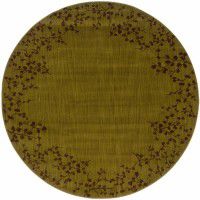 Moss Tiny Branches Round Rug