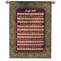 Jingle Bells Christmas Wall Tapestry