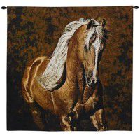 Golden Boy Horse Wall Tapestry