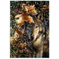Autumn Eyes Wolf Wall Hanging