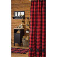 Buffalo Bear Check Shower Curtain