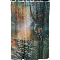 Beside Still Water - Deer Shower Curtain