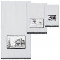 Pencil Sketches Black and White Towels
