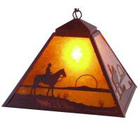 Cowboy Sunset Swag Pendant Light