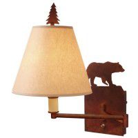 Bear Swing Arm Wall Lamp