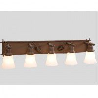 Pine Cone Glacier Vanity Light