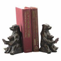 Reading Bear Bookends