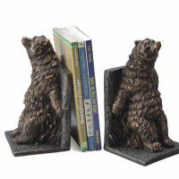 Reclining Bear Bookends