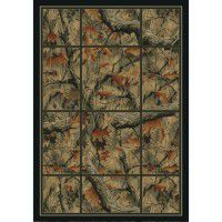 Camouflage Grid Area Rugs