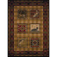 Lodge Stamp Area Rugs