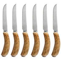 Rustic Antler Steak Knife Set