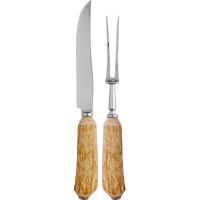 Rustic Antler Carving Set