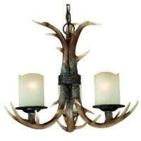 Yoho Faux Antler 3 Light Chandelier