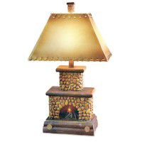 Stone Fireplace Lamp